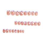 Press-On Nail Set Self-Adhesive 3D & Glitter