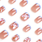 Press-On Nail Set Self-Adhesive 3D & Glitter