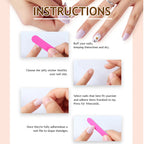 Press-On Nail Set Self-Adhesive 3D Stars & Christmas Designs