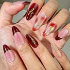 Press-On Nail Set Self-Adhesive Artistic Set of 24