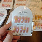 Press-On Nail Set Self-Adhesive Floral Designs