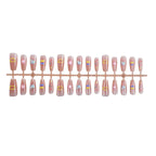 Press-On Nail Set Self-Adhesive Floral Designs
