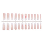Press-On Nail Set Self-Adhesive Floral & Glitter