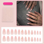 Press-On Nail Set Self-Adhesive Floral & Shimmer