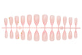 Press-On Nail Set Self-Adhesive Floral & Shimmer