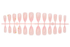 Press-On Nail Set Self-Adhesive Floral & Shimmer