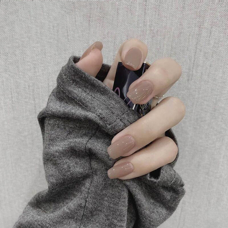 Press-On Nail Set Self-Adhesive Glossy