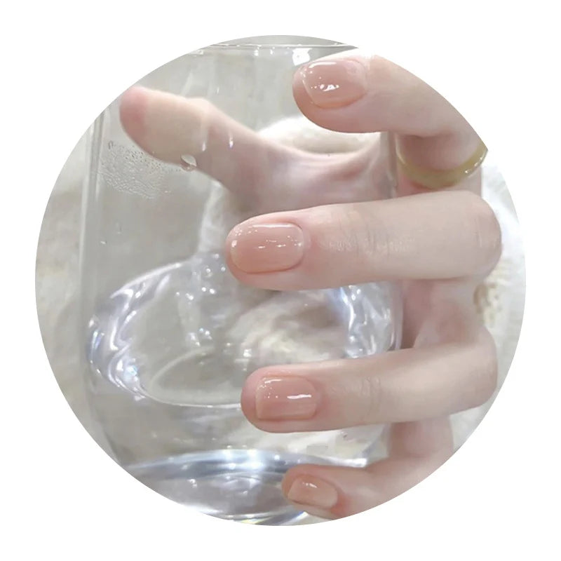 Press-On Nail Set Self-Adhesive Glossy
