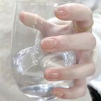 Press-On Nail Set Self-Adhesive Glossy