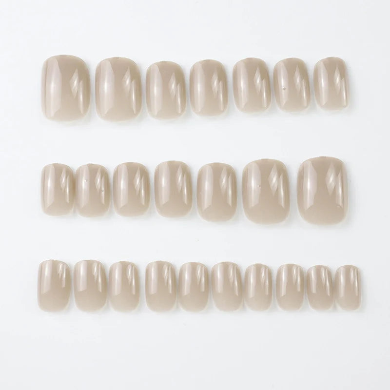 Press-On Nail Set Self-Adhesive Glossy Long-Lasting