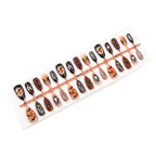Press-On Nail Set Self-Adhesive Halloween Spider & Ghost Designs