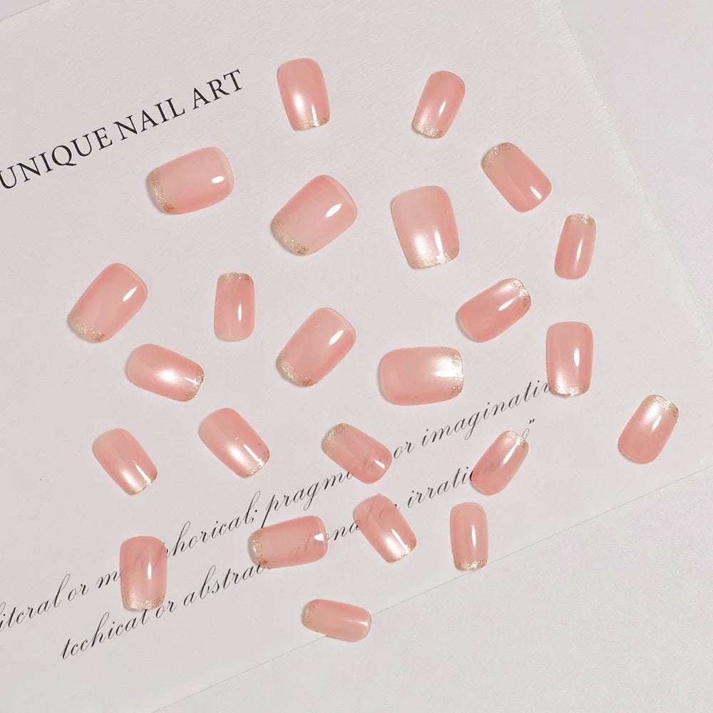 Press-On Nail Set Self-Adhesive Ombre Gradient 24-Piece