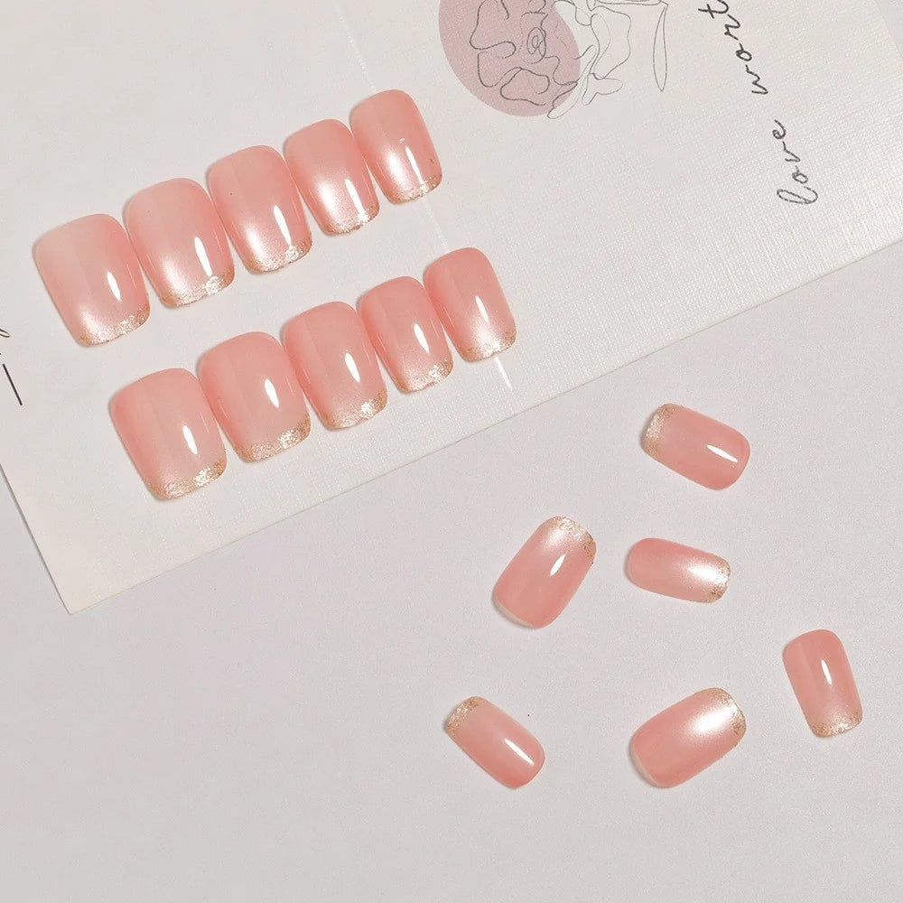 Press-On Nail Set Self-Adhesive Ombre Gradient 24-Piece