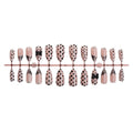 Press-On Nail Set Self-Adhesive Polka Dot & Bow
