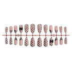 Press-On Nail Set Self-Adhesive Polka Dot & Bow