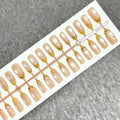 Press-On Nail Set Self-Adhesive Reusable Glitter & Floral