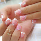 Press-On Nail Set Self-Adhesive Sparkling Accents