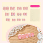 Press-On Nail Set Self-Adhesive Sparkling Accents