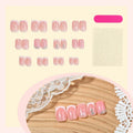 Press-On Nail Set Self-Adhesive Sparkling Accents