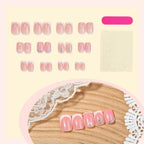 Press-On Nail Set Self-Adhesive Sparkling Accents