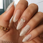 Press-On Nail Set Self-Adhesive Sparkling Tips