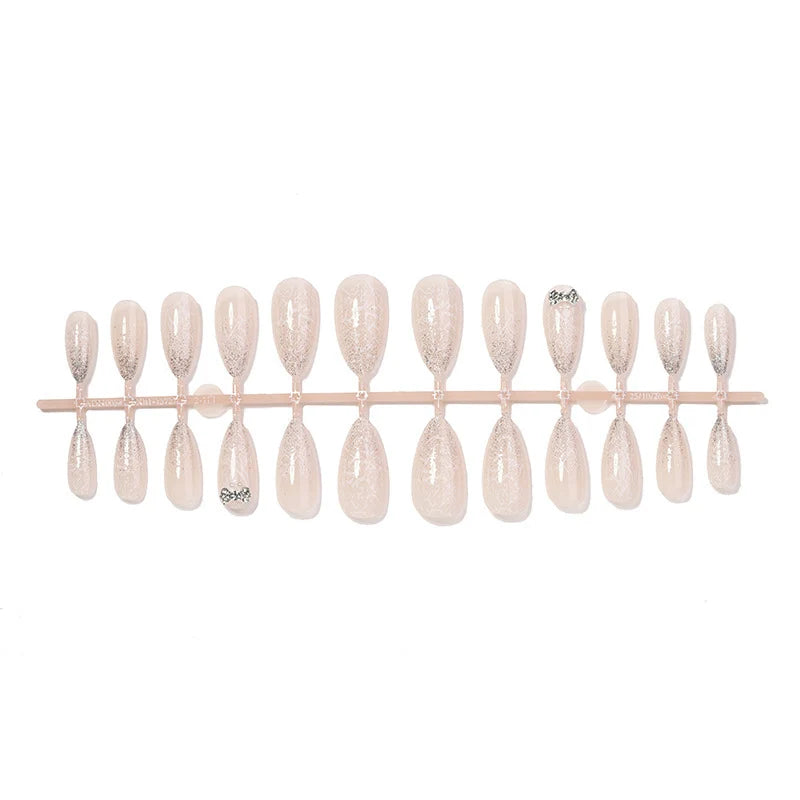 Press-On Nail Set Self-Adhesive Sparkling Tips