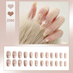 Press-On Nail Set Self-Adhesive Star & Geometric