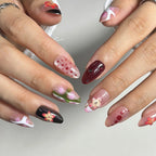 Press-On Nail Set Self-Adhesive Universal Fit Nail File & Applicator