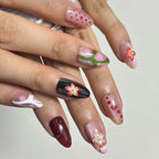 Press-On Nail Set Self-Adhesive Universal Fit Nail File & Applicator