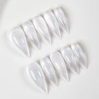 Press-On Nail Set Sharp Stiletto Long-Lasting & Easy Application