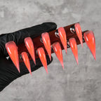 Press-On Nail Set Sharp Stiletto Reusable & Long-Lasting