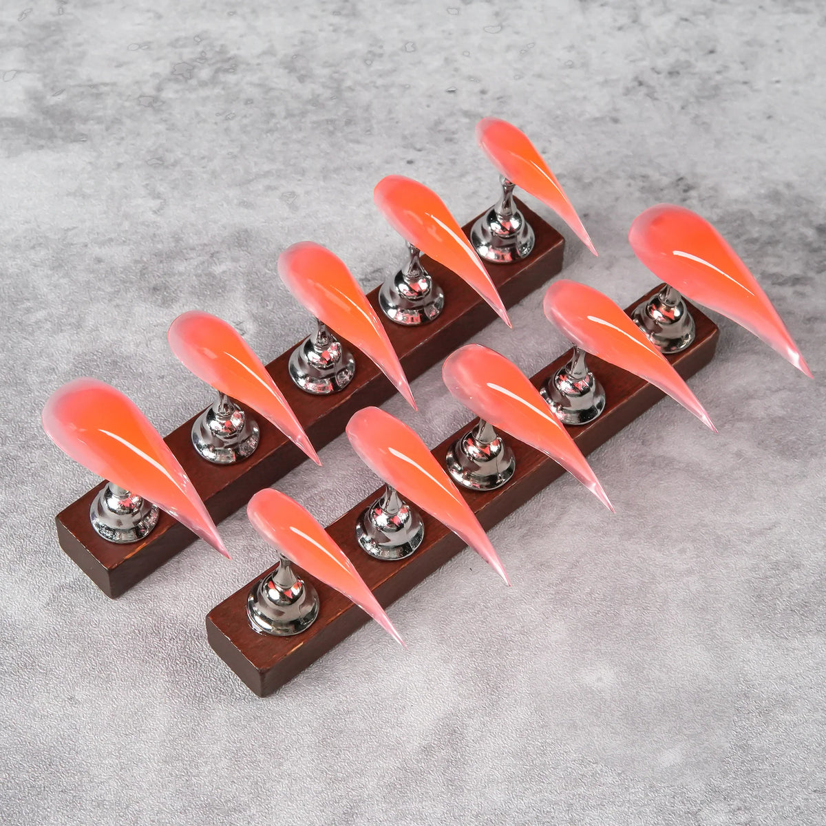 Press-On Nail Set Sharp Stiletto Reusable & Long-Lasting