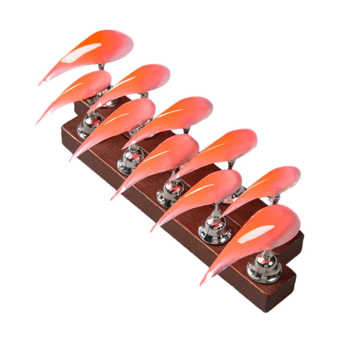 Press-On Nail Set Sharp Stiletto Reusable & Long-Lasting