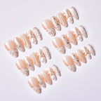 Press-On Nail Set Shell-Inspired Reusable & Salon-Quality Finish