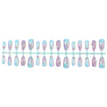 Press-On Nail Set Shimmer Ombre Easy-Apply