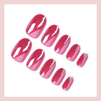 Press-On Nail Set Shiny Tapered Easy Application