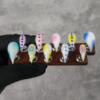 Press-On Nail Set Short Claw Self-Adhesive & Artistic Designs
