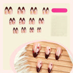 Press-On Nail Set Sparkle Accents Multiple Sizes & Reusable