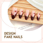 Press-On Nail Set Sparkle Accents Multiple Sizes & Reusable