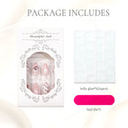 Press-On Nail Set Sparkle & Floral 24-Piece
