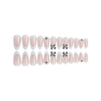 Press-On Nail Set Sparkling 3D Accents Multiple Sizes