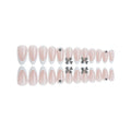 Press-On Nail Set Sparkling 3D Accents Multiple Sizes