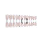 Press-On Nail Set Sparkling 3D Accents Multiple Sizes