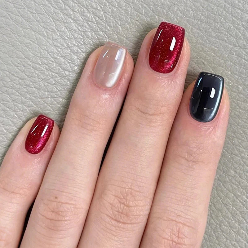 Press-On Nail Set Sparkling Finish & Easy Application