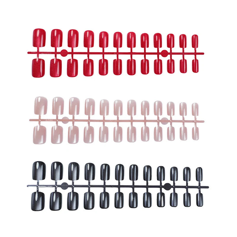 Press-On Nail Set Sparkling Finish & Easy Application
