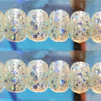 Press-On Nail Set Sparkling Gel Glue-On