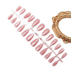 Press-On Nail Set Sparkling Glitter Self-Adhesive Set of 24