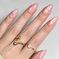 Press-On Nail Set Sparkling Glitter Self-Adhesive Set of 24
