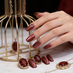 Press-On Nail Set Sparkling Gradient Reusable & Multiple Sizes