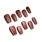 Press-On Nail Set Sparkling Gradient Reusable & Multiple Sizes